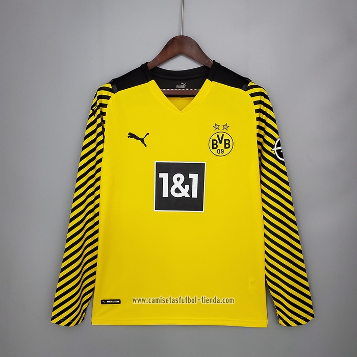 Camiseta Primera Borussia Dortmund 2021 2022 Manga Larga